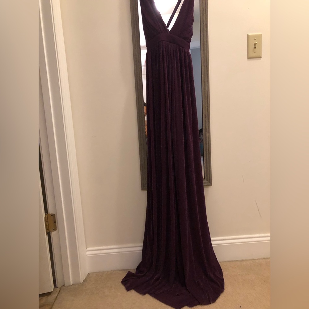 Purple sparkle formal dress
